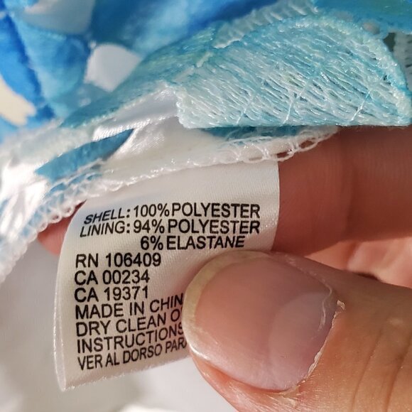 Tahari‎ Royal Aqua Sleeveless Mosaic Shift Dress Womens Petites 10P Textured NWT - Picture 6 of 10